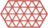 ZONE Onderzetter triangle - burned red