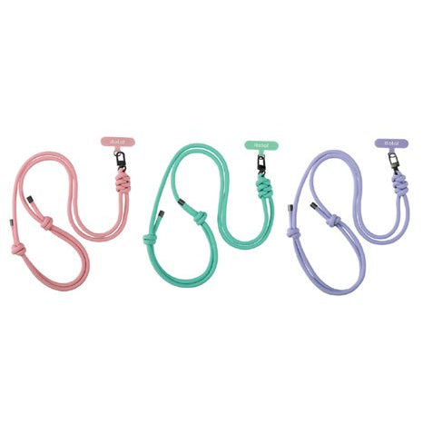 Assorted pastel phone lanyards