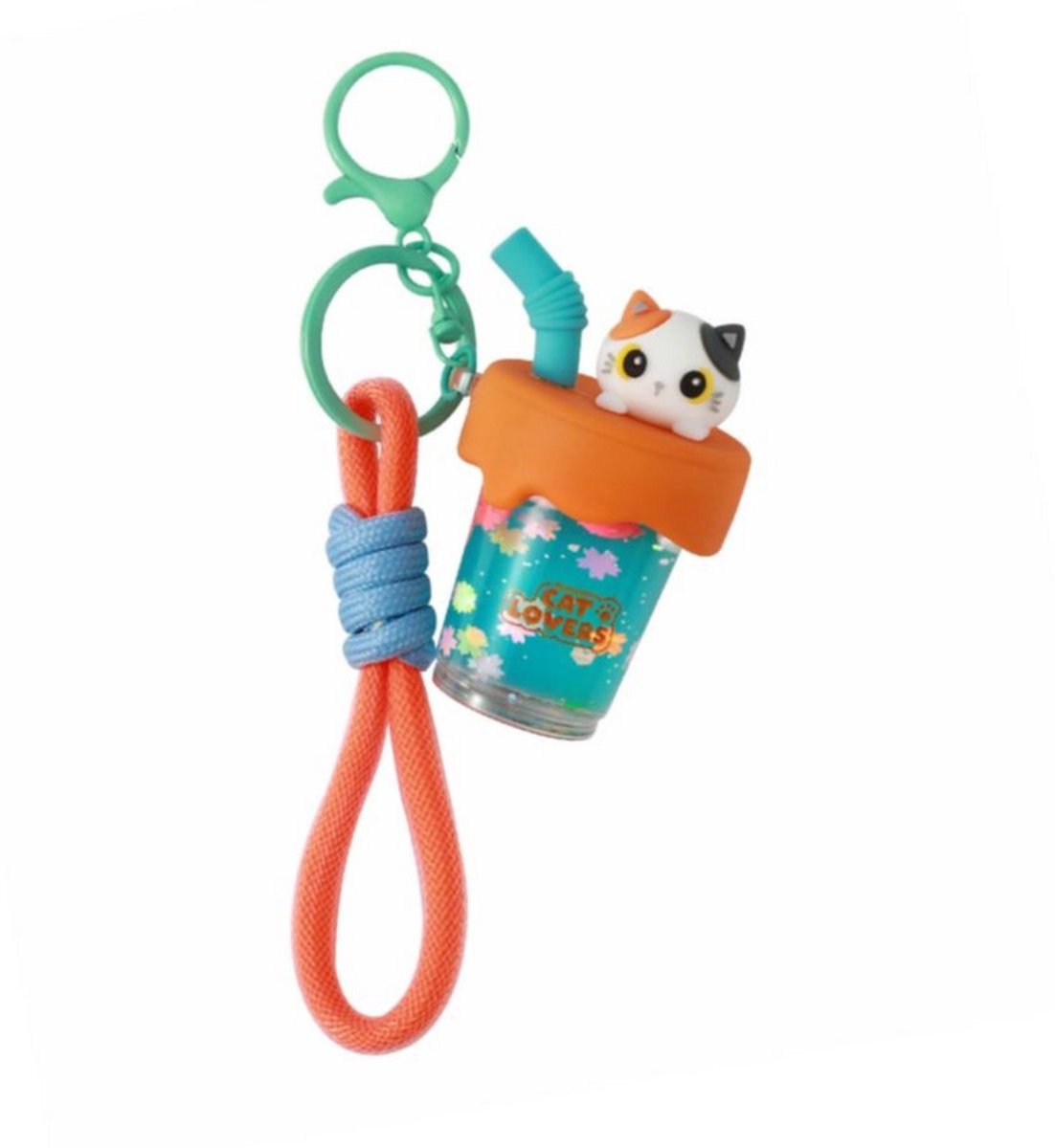 I-TOTAL Bubble Tea keychain - orange cat