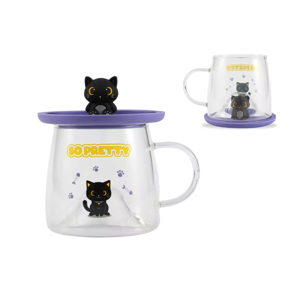 Charmy glass BLACK CAT