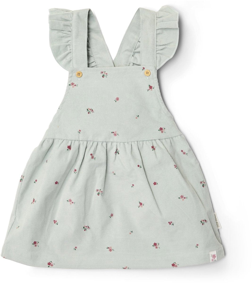 LITTLE DUTCH Jurkje mouwloos - fairy green/flower - 92