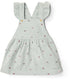 LITTLE DUTCH Jurkje mouwloos - fairy green/flower - 98