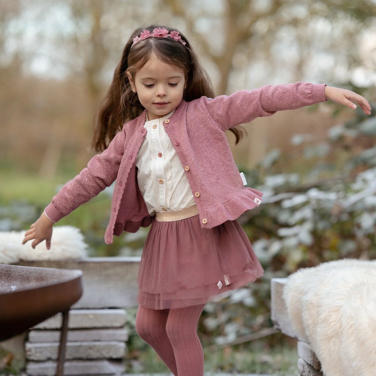 LITTLE DUTCH Rok - rouge - 104