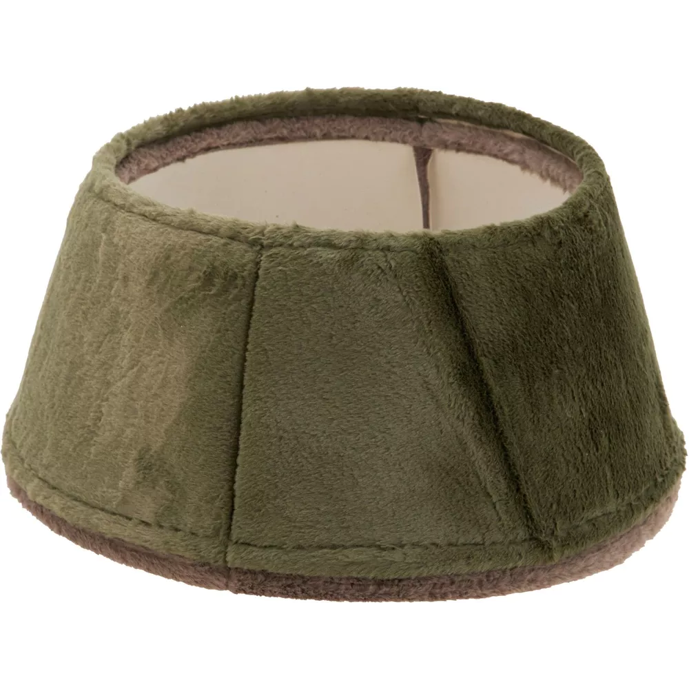 Kerstboomrok faux fur 55cm - groen