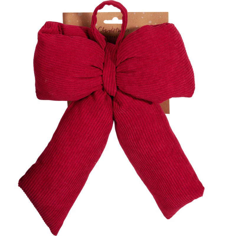 Kersthanger strik 30x13cm - rood