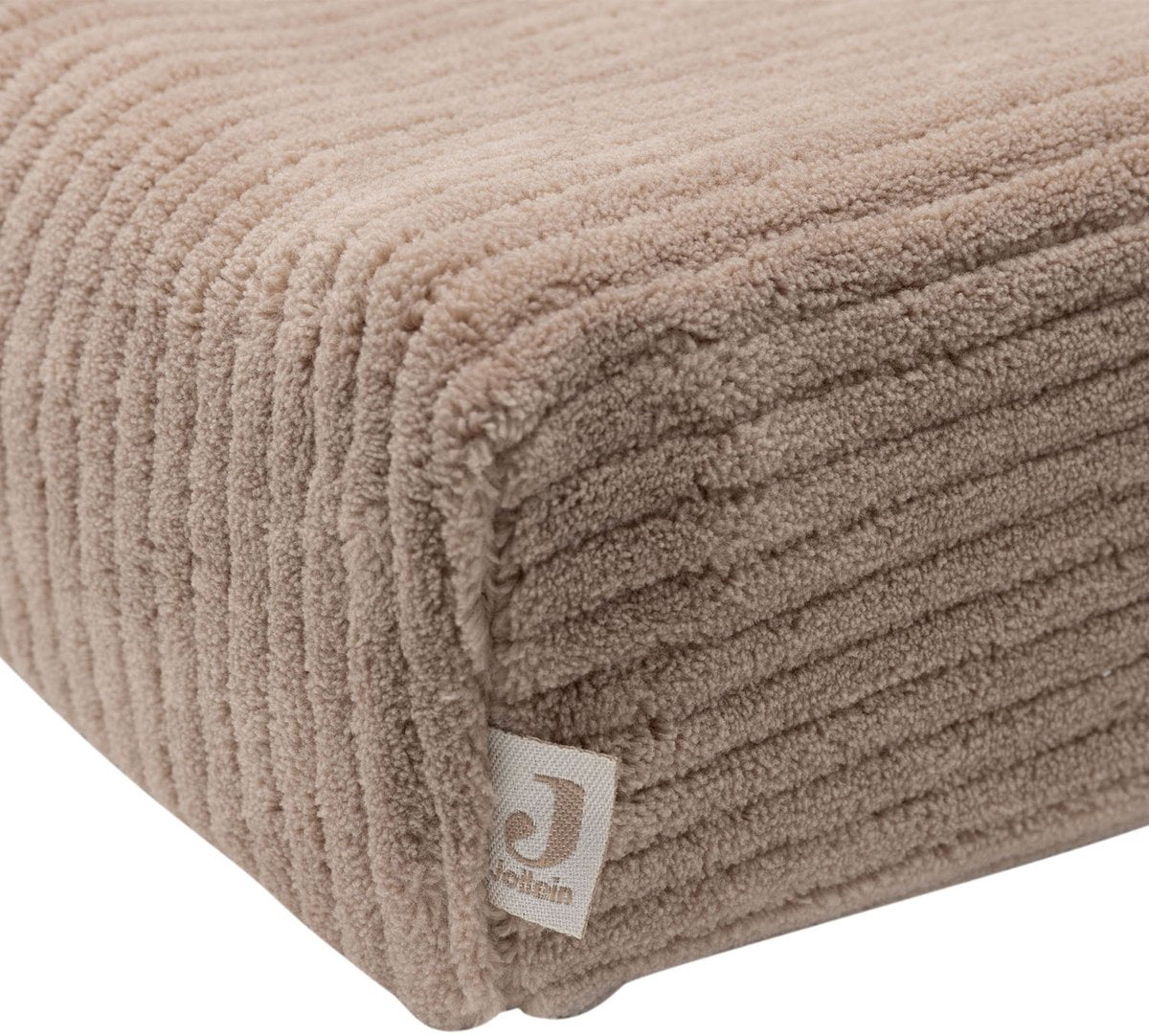 JOLLEIN Aankleedkussenhoes 50x70cm - cloudy rib milky coffee