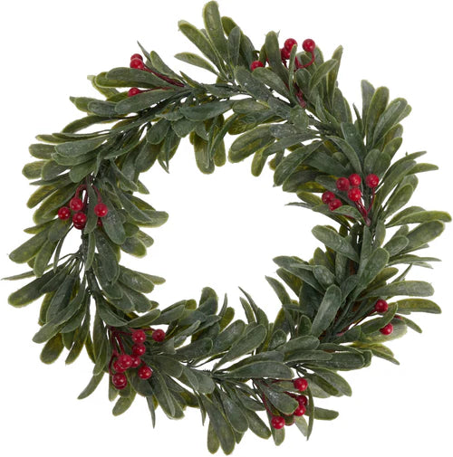 Kerst krans bessen 35cm - rood