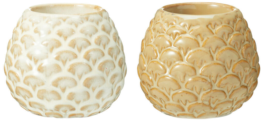 Kaarshouder dennenappel 8x7cm - ass. (prijs per stuk)