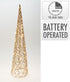 Kerstverlichting piramide LED 80cm - champagne