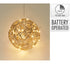 Kerstverlichting bal LED 20cm - champagne/goud