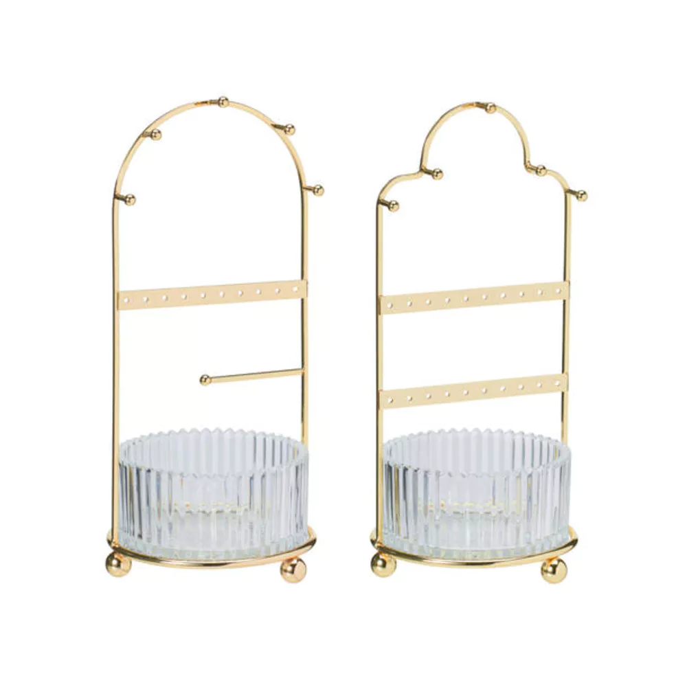 Sieradenhouder 25cm - goud - ass. (prijs per stuk)