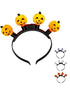 Halloween diadeem met licht - ass.   (prijs per stuk)