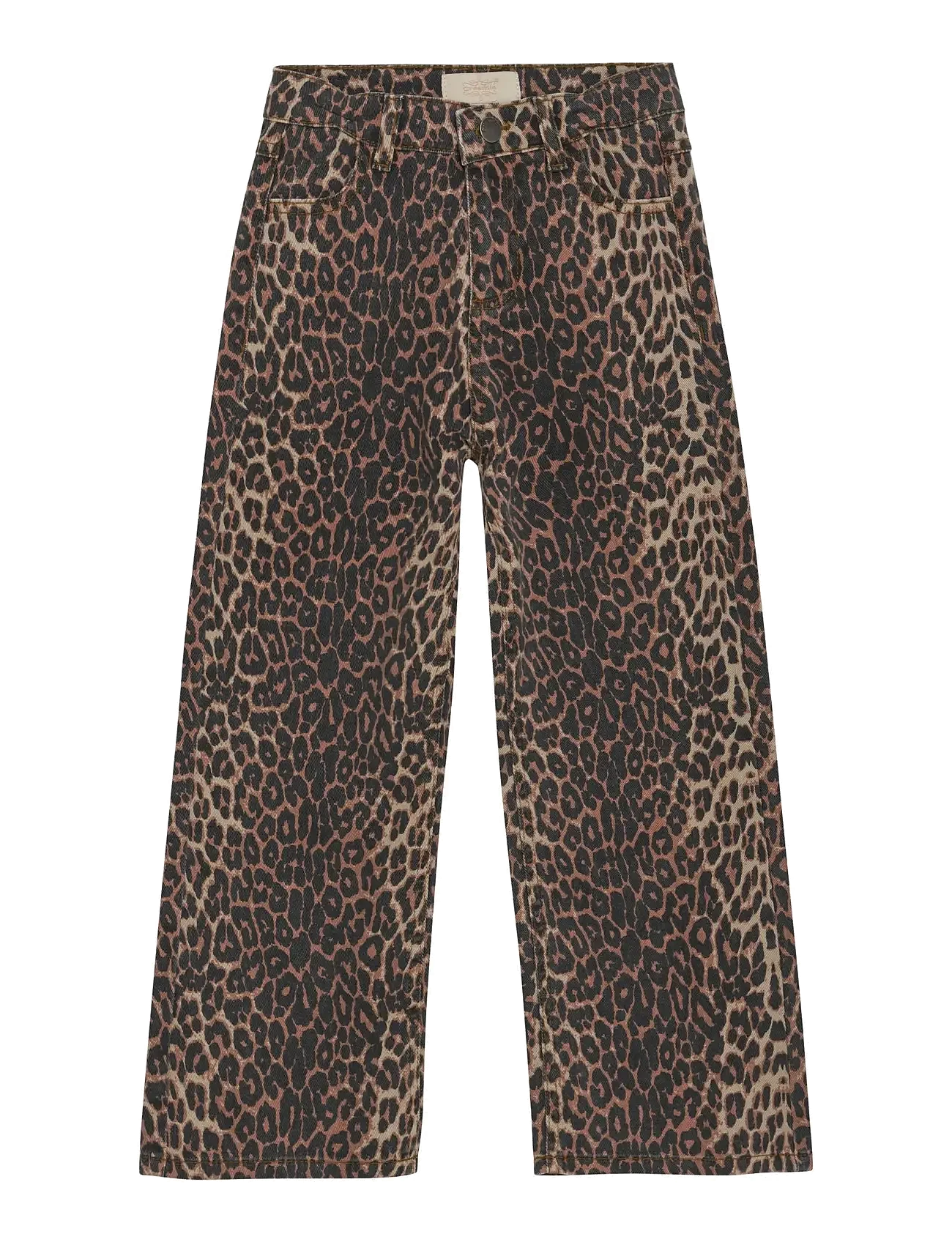 CREAMIE G Jeans wide - brown leo - 122