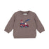 MINYMO B Sweatshirt LS - dark brown mel.- 68