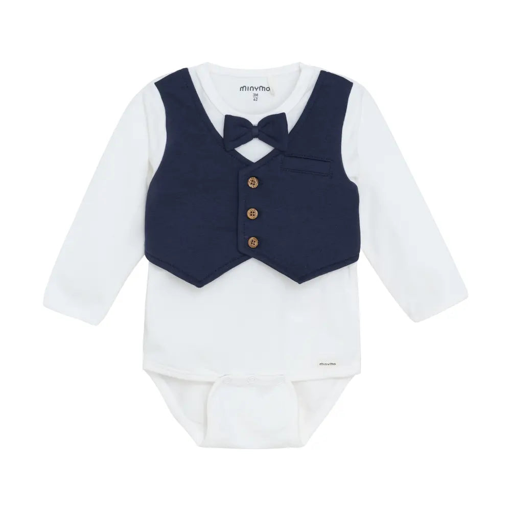 MINYMO B Body LS - snow white - 80
