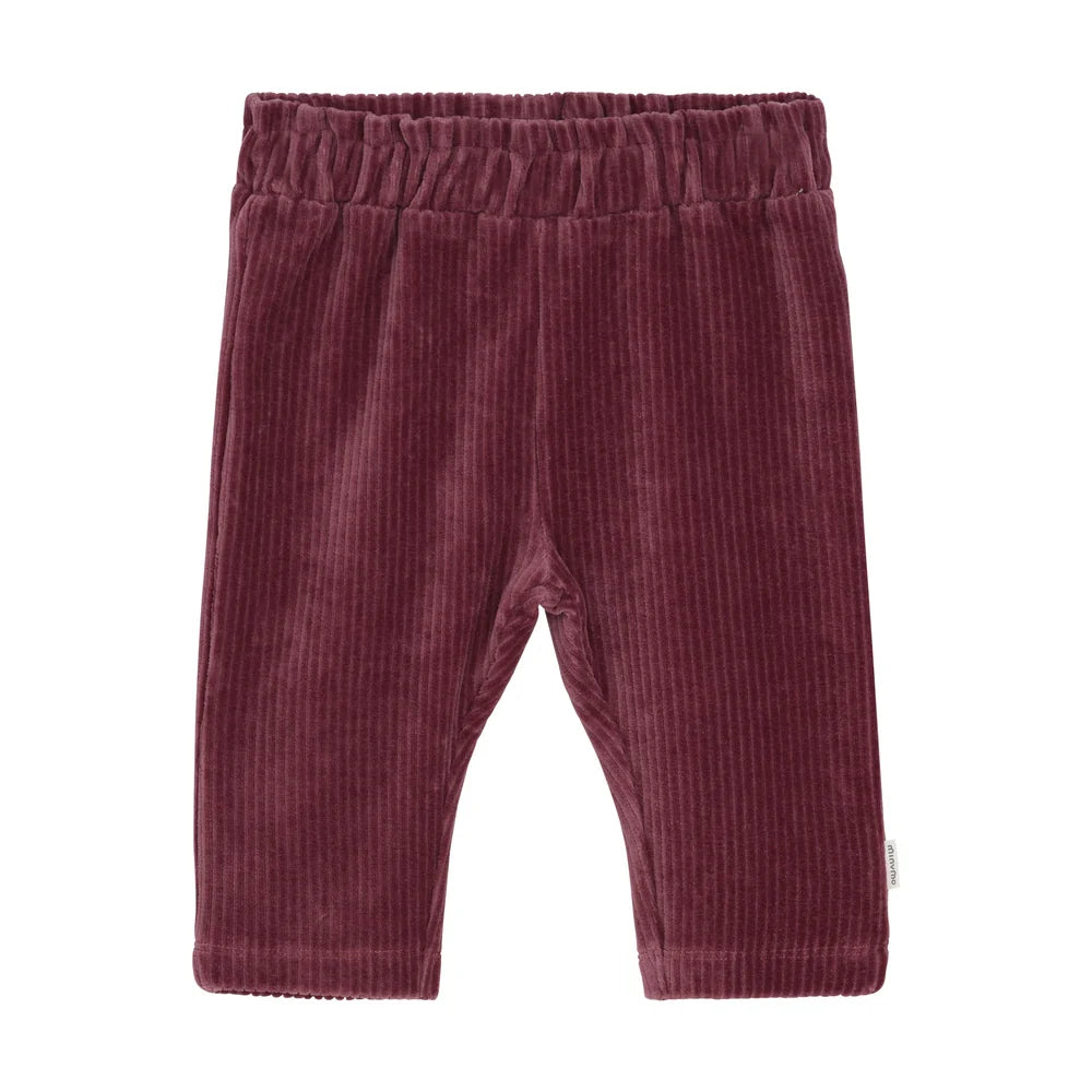 MINYMO G Pants velours - rose brown - 68