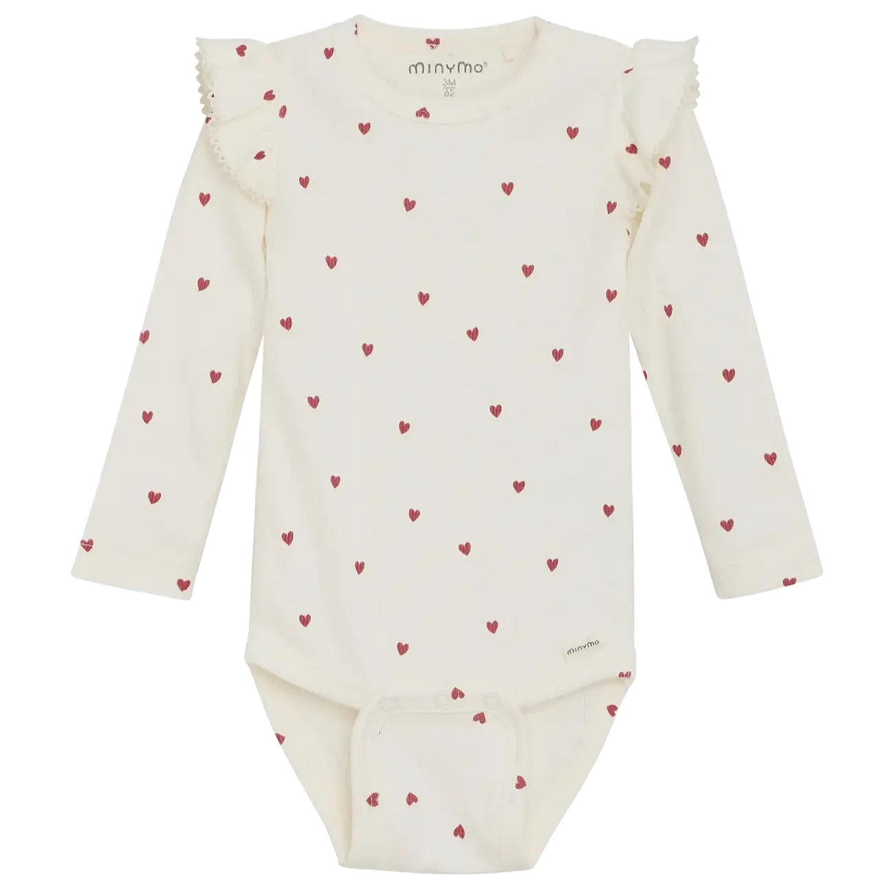 MINYMO G Body LS AOP rib - eggnog - 68