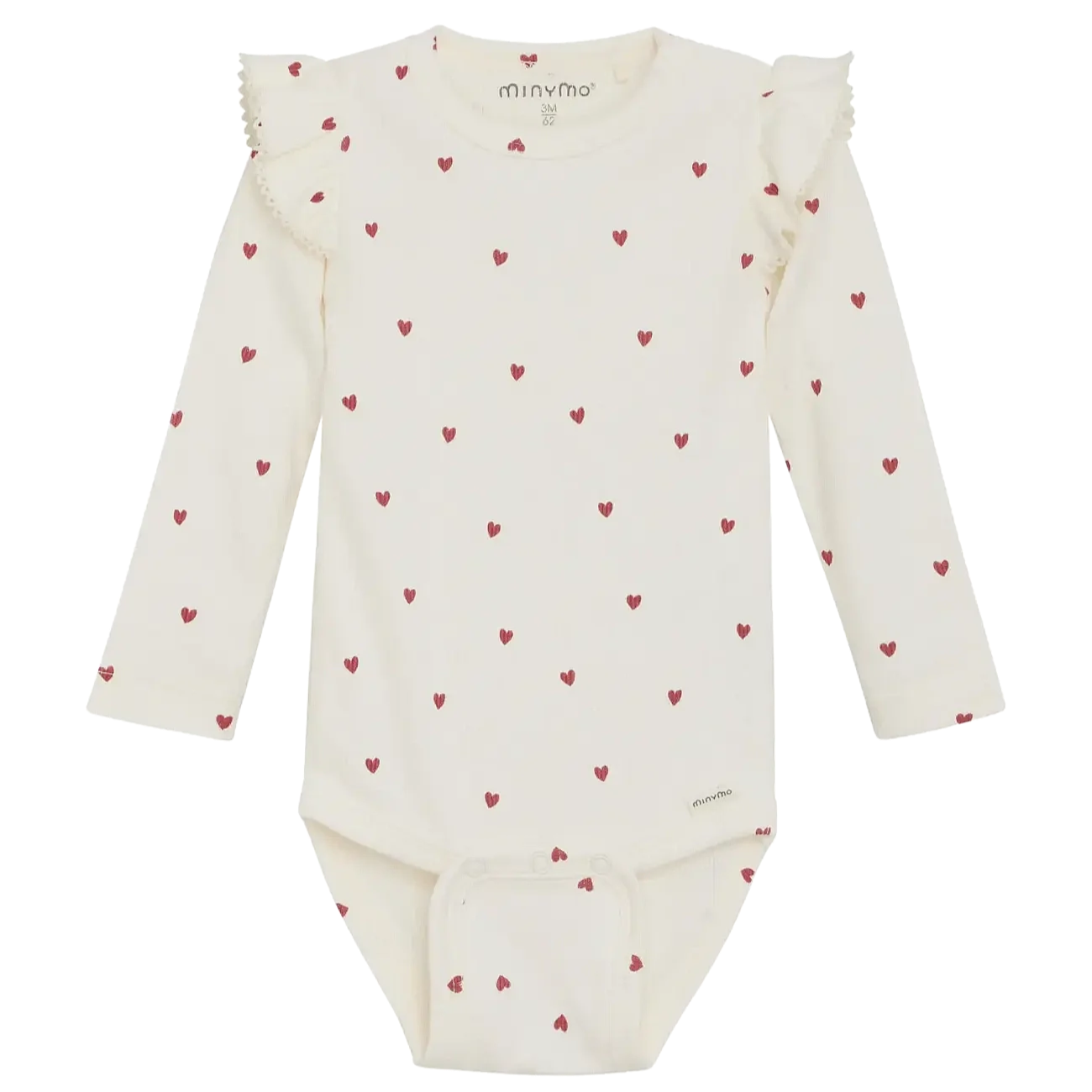 MINYMO G Body LS AOP rib - eggnog - 80