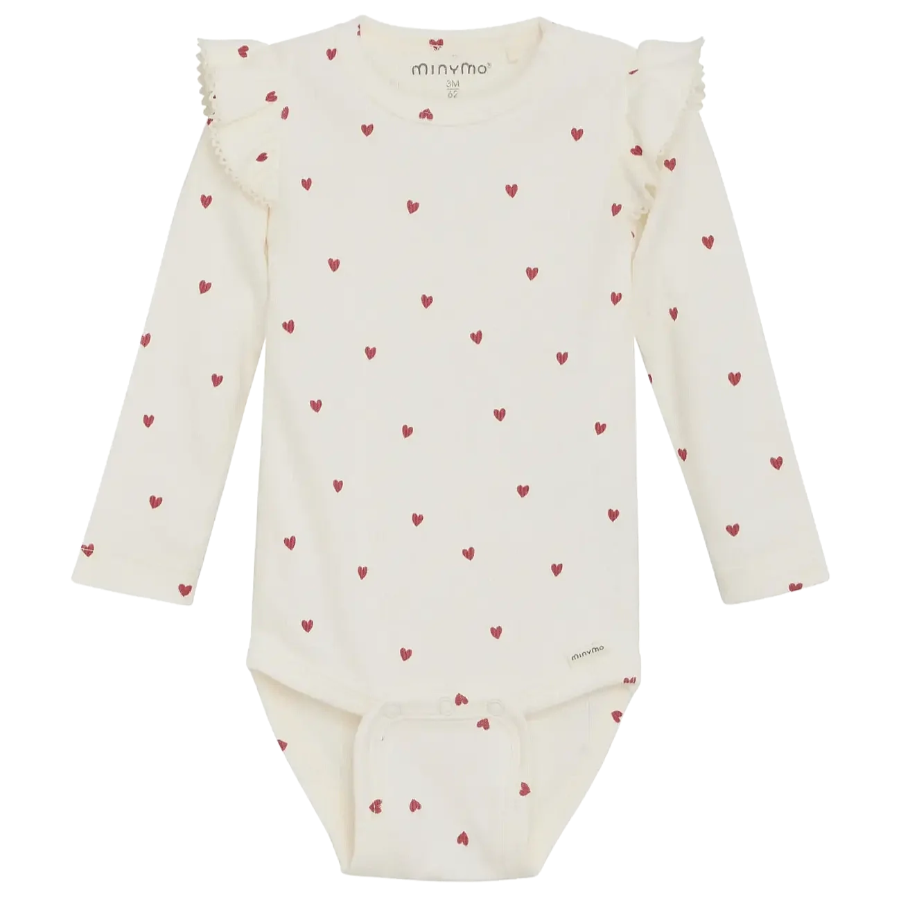 MINYMO G Body LS AOP rib - eggnog - 86