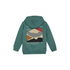 DAILY7 B Hoodie backprint - blue spruce - 116