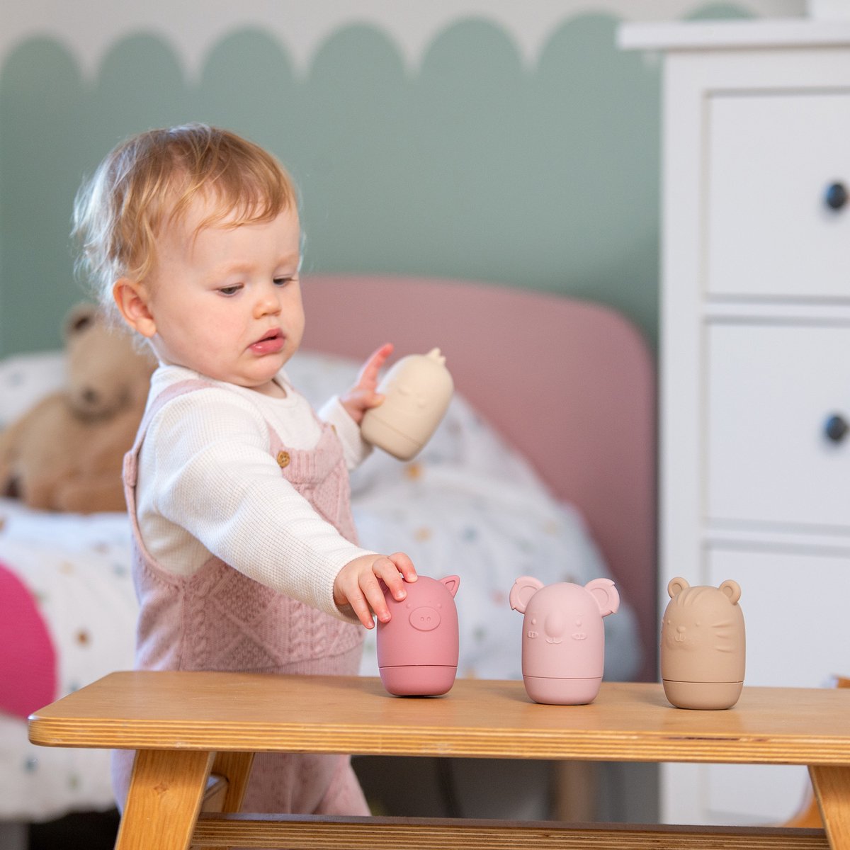 TICKIT Silisoft - dierlijke waterspuiters - aarde kleuren