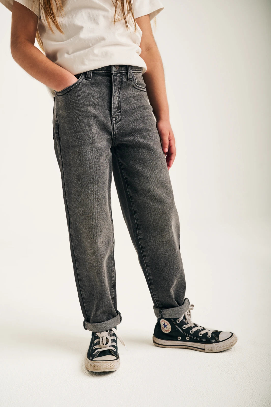 TND G Jeans slouchy JET - donker grijs denim - 158