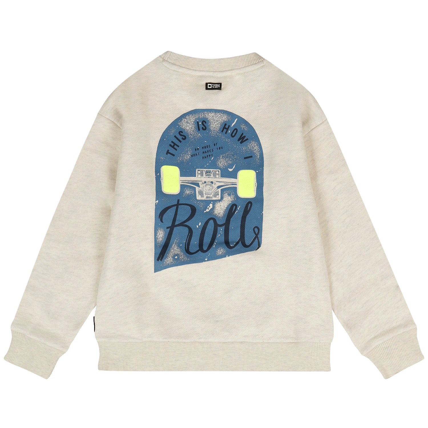 TND B Sweater DECK - gebroken wit mel.- 116