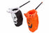 Snoepzak hand Halloween - zwart/ oranje ass.  (prijs per stuk)