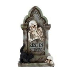 Grafsteen skeleton - 12x20cm - bruin