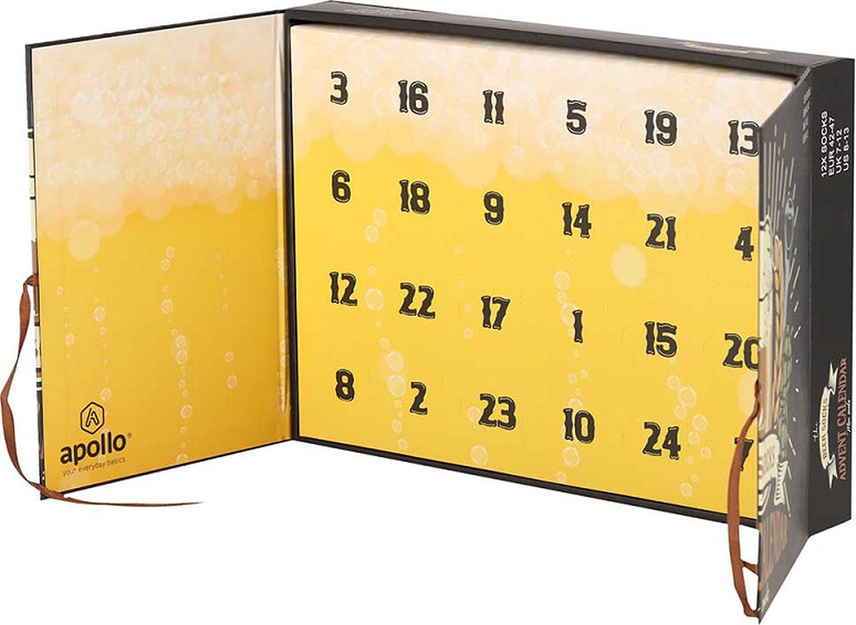 APOLLO Adventskalender heren sokken - 12 paar