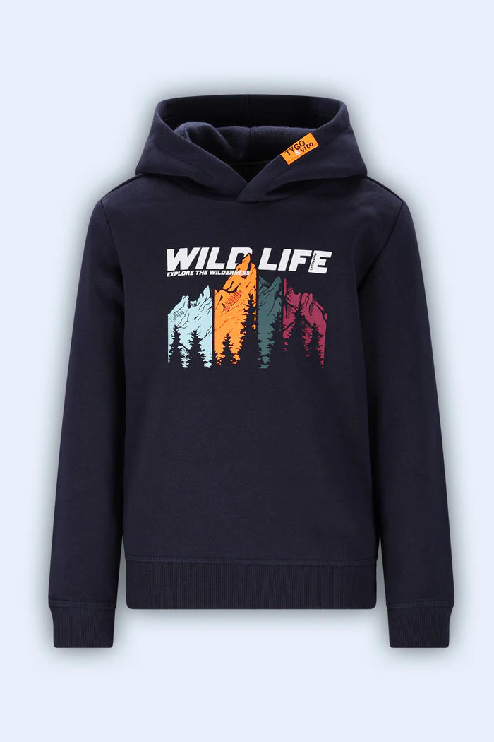 TYGO & VITO B Henk hoodie - navy - 122/128