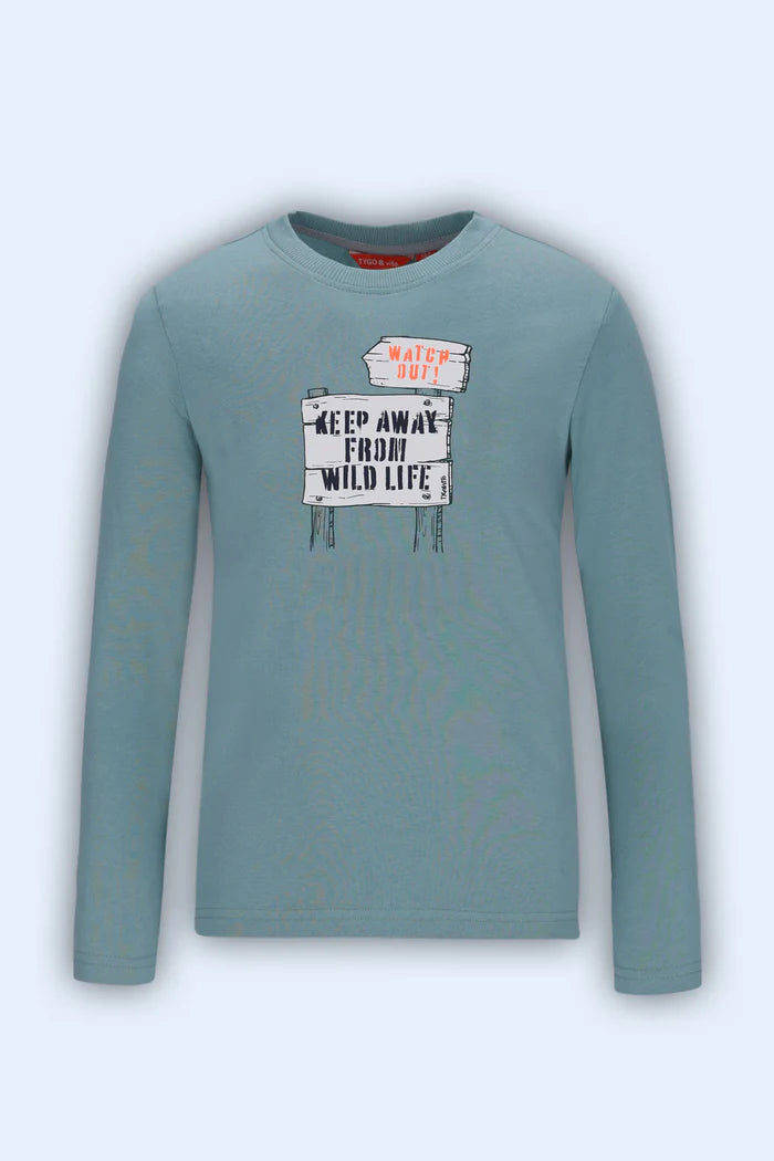 TYGO & VITO B Max longsleeve - mineral blue - 110/116