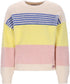 NONO G Kendra sweater fluffy striped - pearled ivory - 122/128