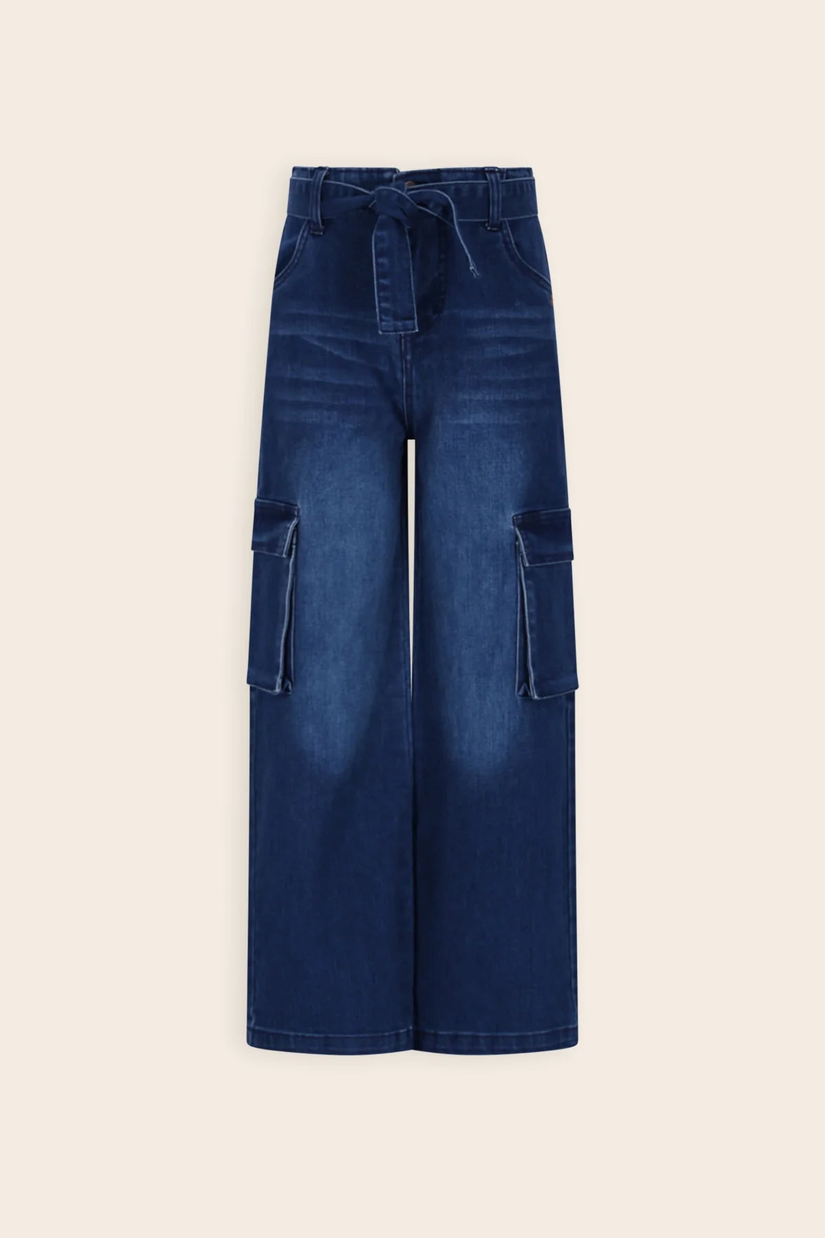 NONO G Saar cargo broek - nautical blue denim - 104