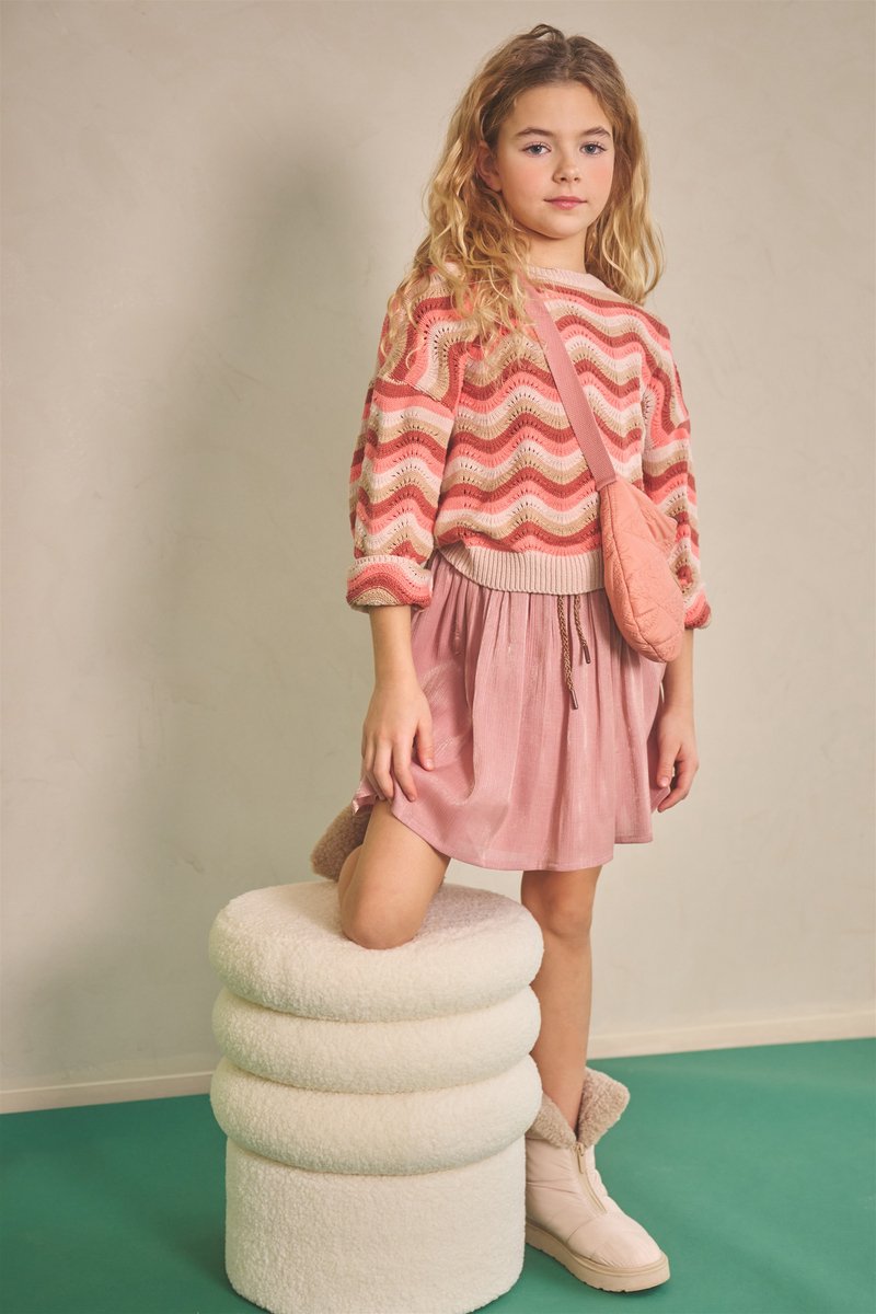 NONO G Nele rok metallic voile - lovely lychee pink - 110