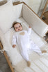 LIVING NATURE Babypakje Estelle zonder kraagje wit teddy hart - 0m