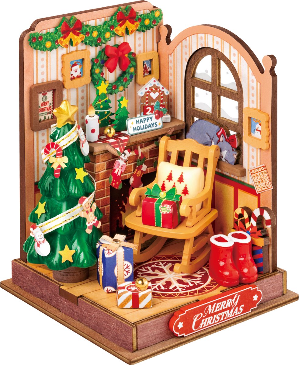 ROLIFE Chirstmas fireplace - miniatuur