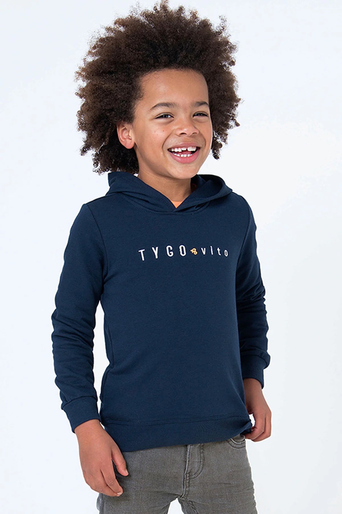 TYGO&VITO B TV hoodie embroid.- navy - 122/128