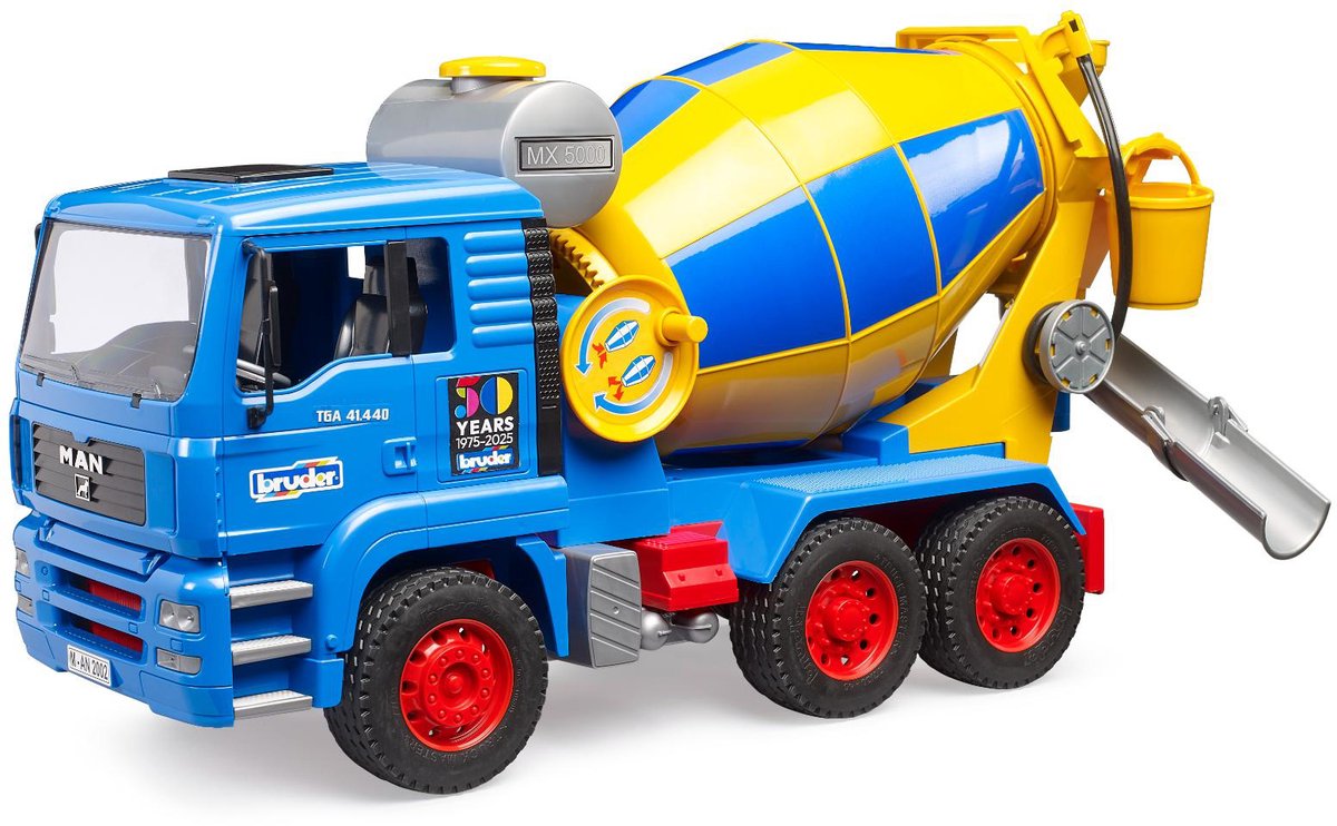MAN Cement mixer vrachtwagen - 50 jaar Bruder