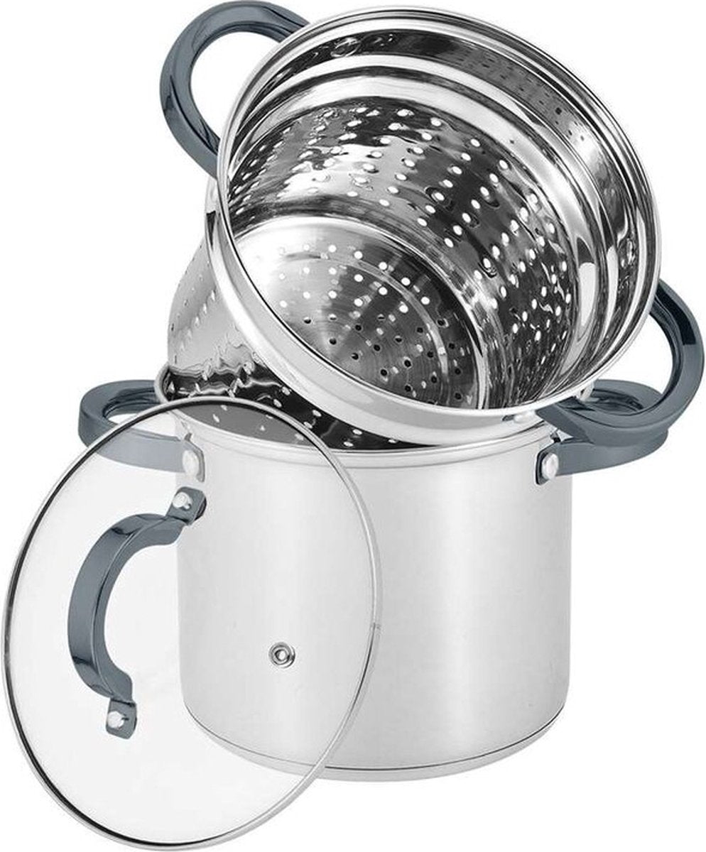 MAXIME HOME Meteor pasta kookpot 7,2L met glazen deksel