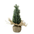 Kerst mini TT green burlap - 17cm