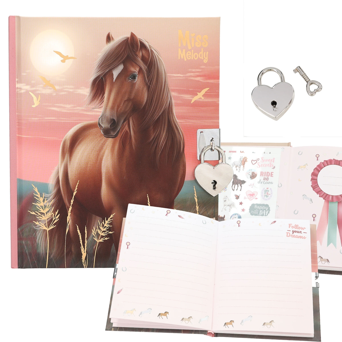 MISS MELODY Dagboek met stickers