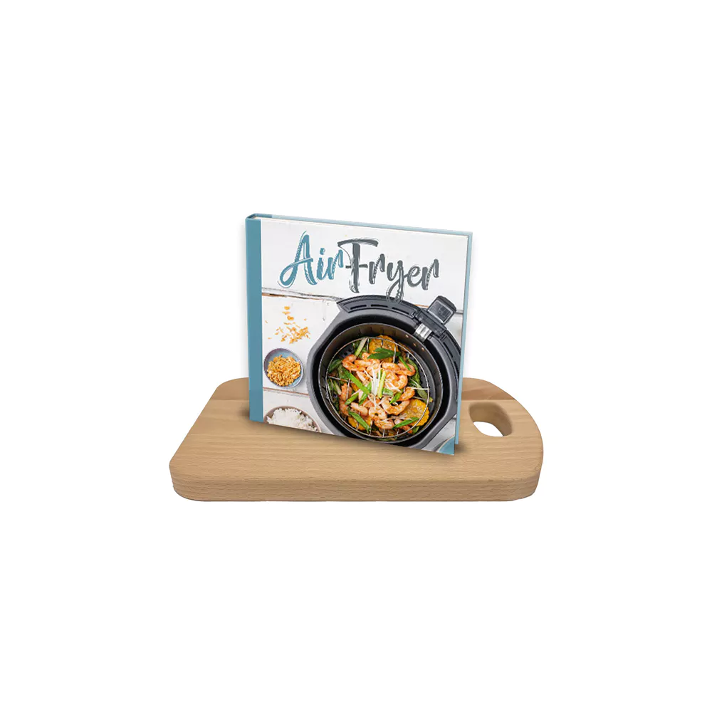 PUUR HOUT Set borrelplank PH1428 + kookboek Airfryer