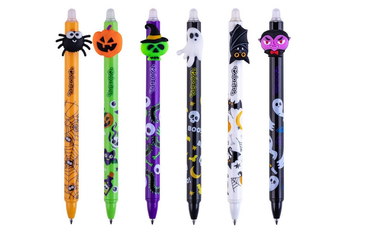 HALLOWEEN Erasable pen - ass.  (prijs per stuk)
