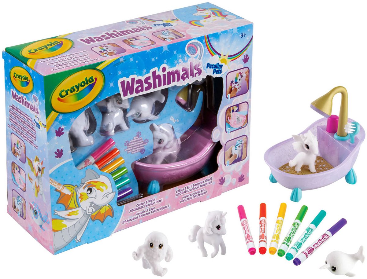 CRAYOLA Washimals peculiar pets - speelset