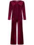 PASTUNETTE Dames pyjama - dark red - 44