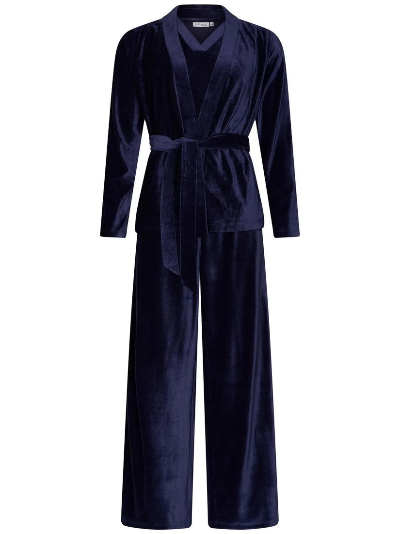 PASTUNETTE Dames homesuit full zipper - dark blue - 40