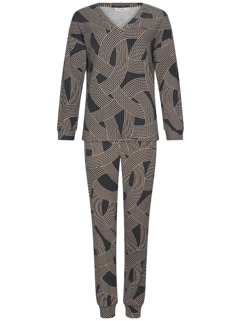 PASTUNETTE Dames pyjama - black - 42