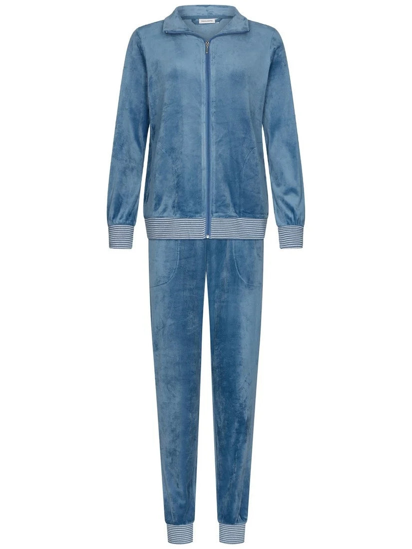 PASTUNETTE Dames homesuit full zipper - dark blue - 42