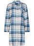 PASTUNETTE Dames  nightdress full button (95 cm)- blue - 36